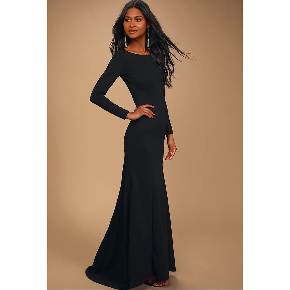 Lulus long sleeve maxi dress